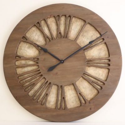 Beautiful Wooden & Handmade Centrepiece Wall Clock for your Lounge
