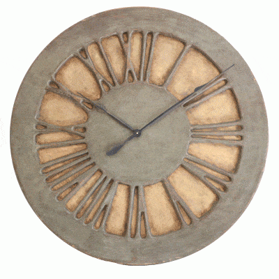 French Wall Clock handmade from wood