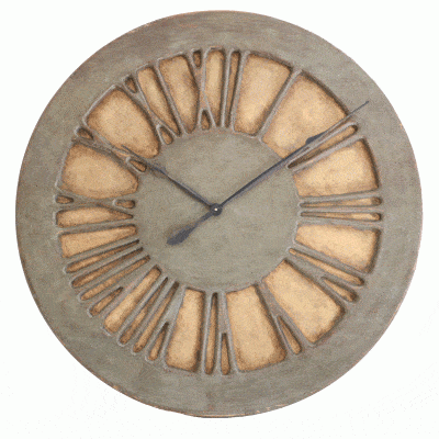 French Wall Clock handmade from wood