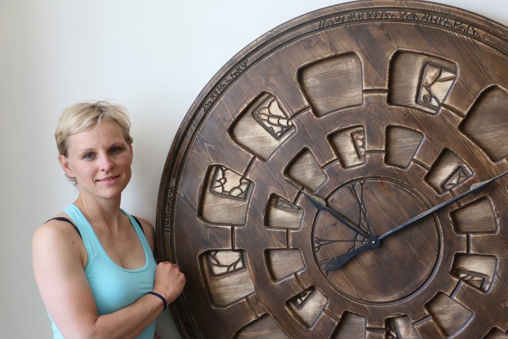 Giant Wall Clock from Wood