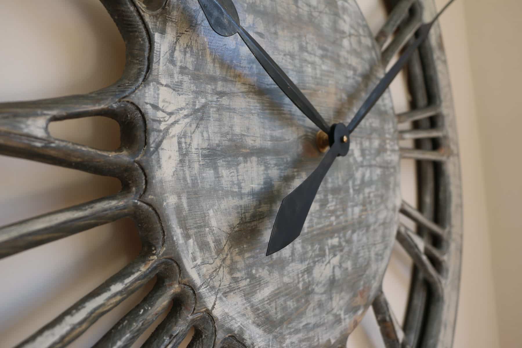 skeleton wall clock