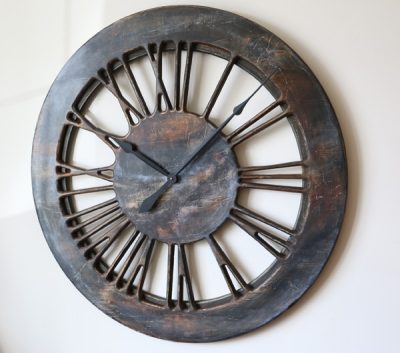 Contemporary Extra Large 40" Wooden Wall Clock Handmade.