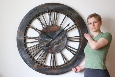 Handmade Large Contemporary Clock