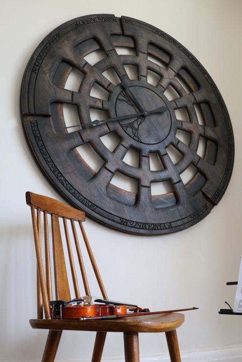 extra large clock on the wall