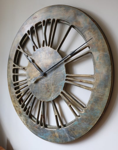 Very Large Wooden Contemporary Clock