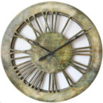 Very Large Modern Clock displaying hand carved Roman Numerals