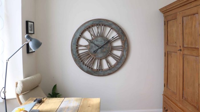 Extra Large Wall Clock made of wood