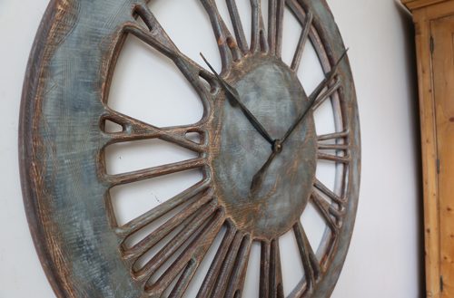 Extra Large Wall Clock with Roman Numerals