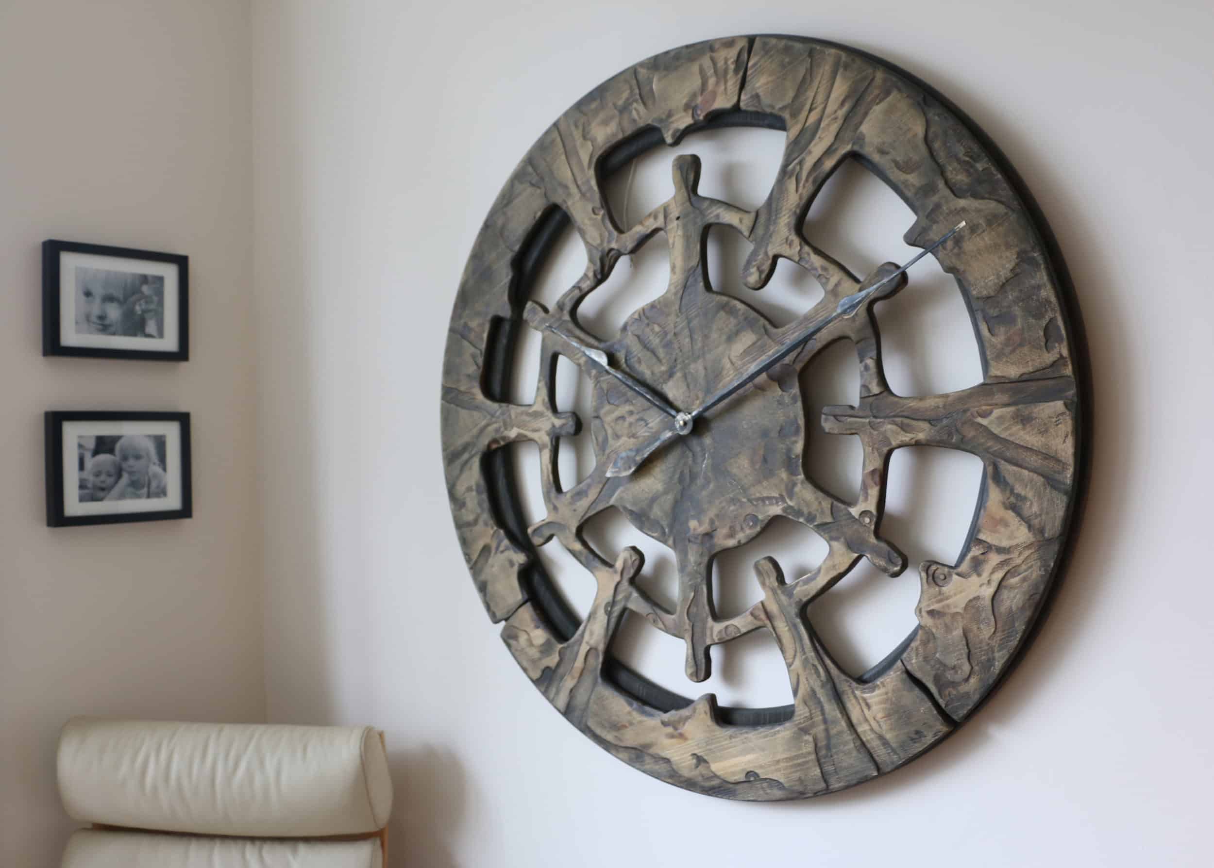 unique living room silverlong wall clocks