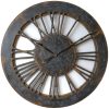 Extra Large Skeleton Wall Clock With Hand Carved Roman Numerals