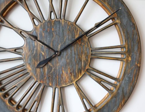 kitchen wall clock with roman numerals