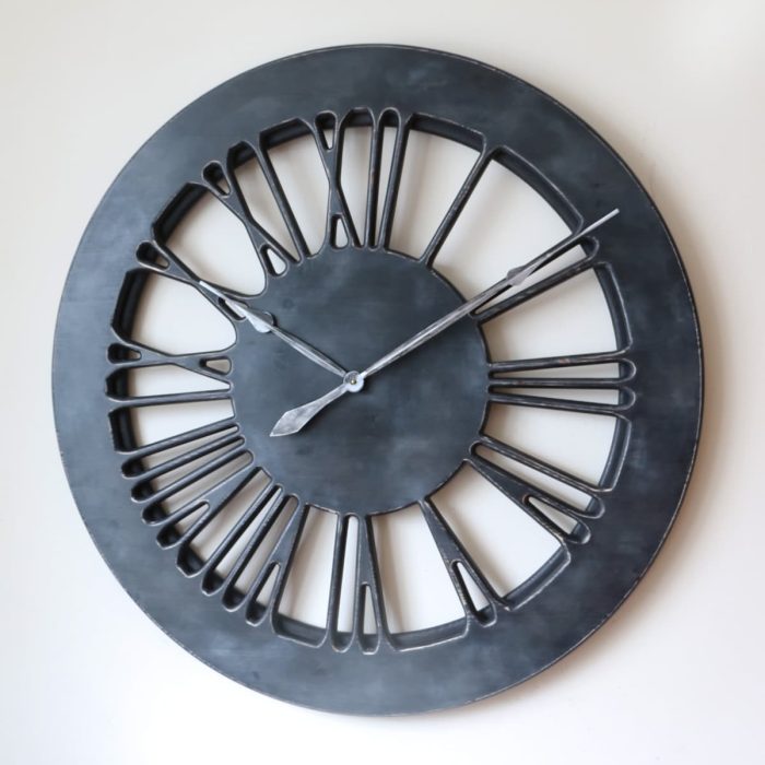 Grey Wall Clock
