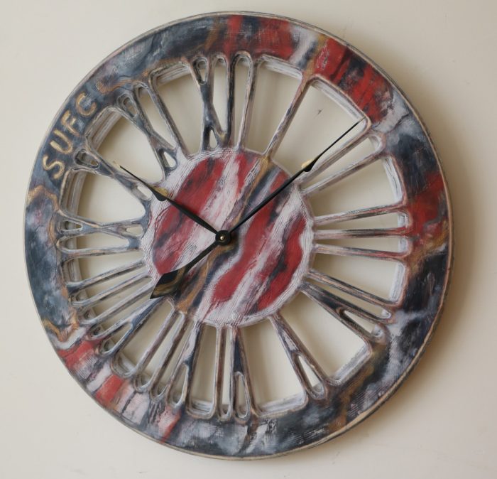 handmade quirky wall clock
