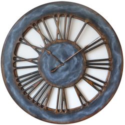 Zegar ścienny z rzymskimi cyframi – przód w kolorze zachmurzonego nieba
